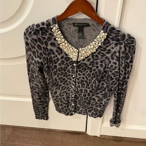 INC International Concepts Charcoal Knit Top